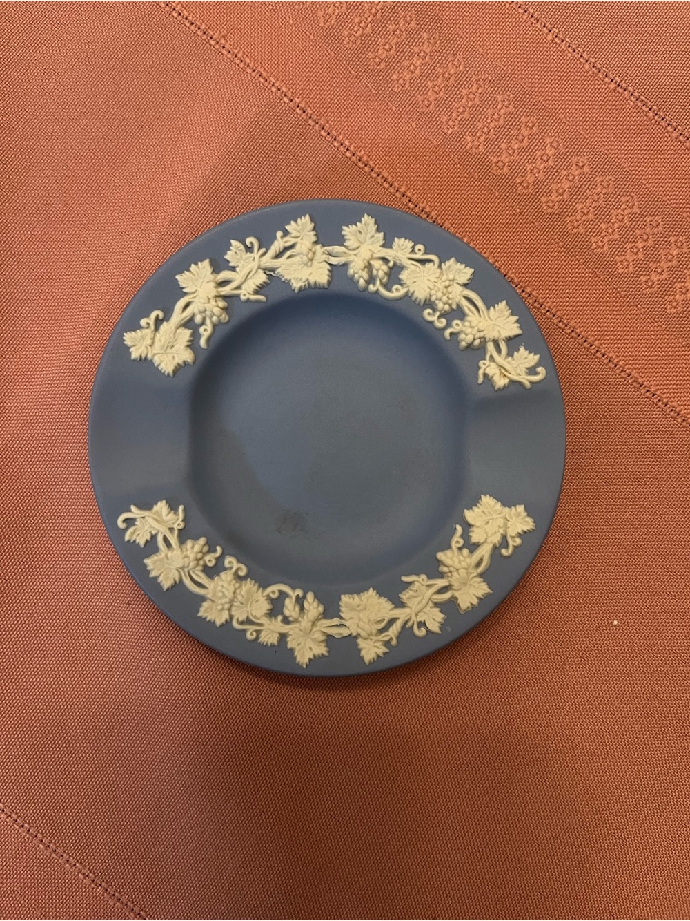 Vintage Wedgewood pale blue Jasper wear ashtray